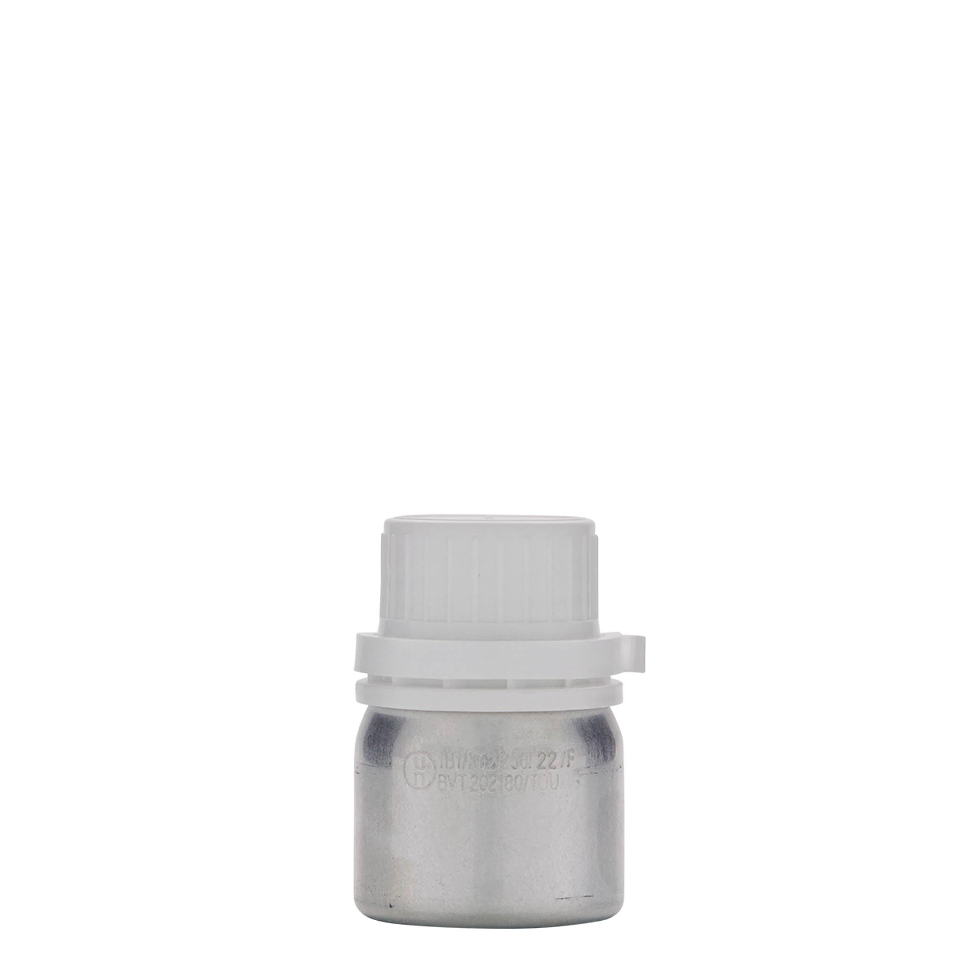 Zestaw butelek aluminiowych 50 ml, 24 sztuki, z nakrętką, do cieczy światłoczułych
