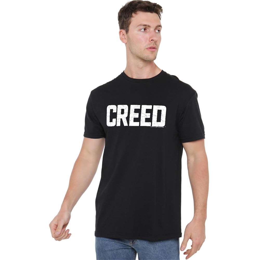 Creed Unisex Black Cracked Logo T-Shirt | : 5XL
