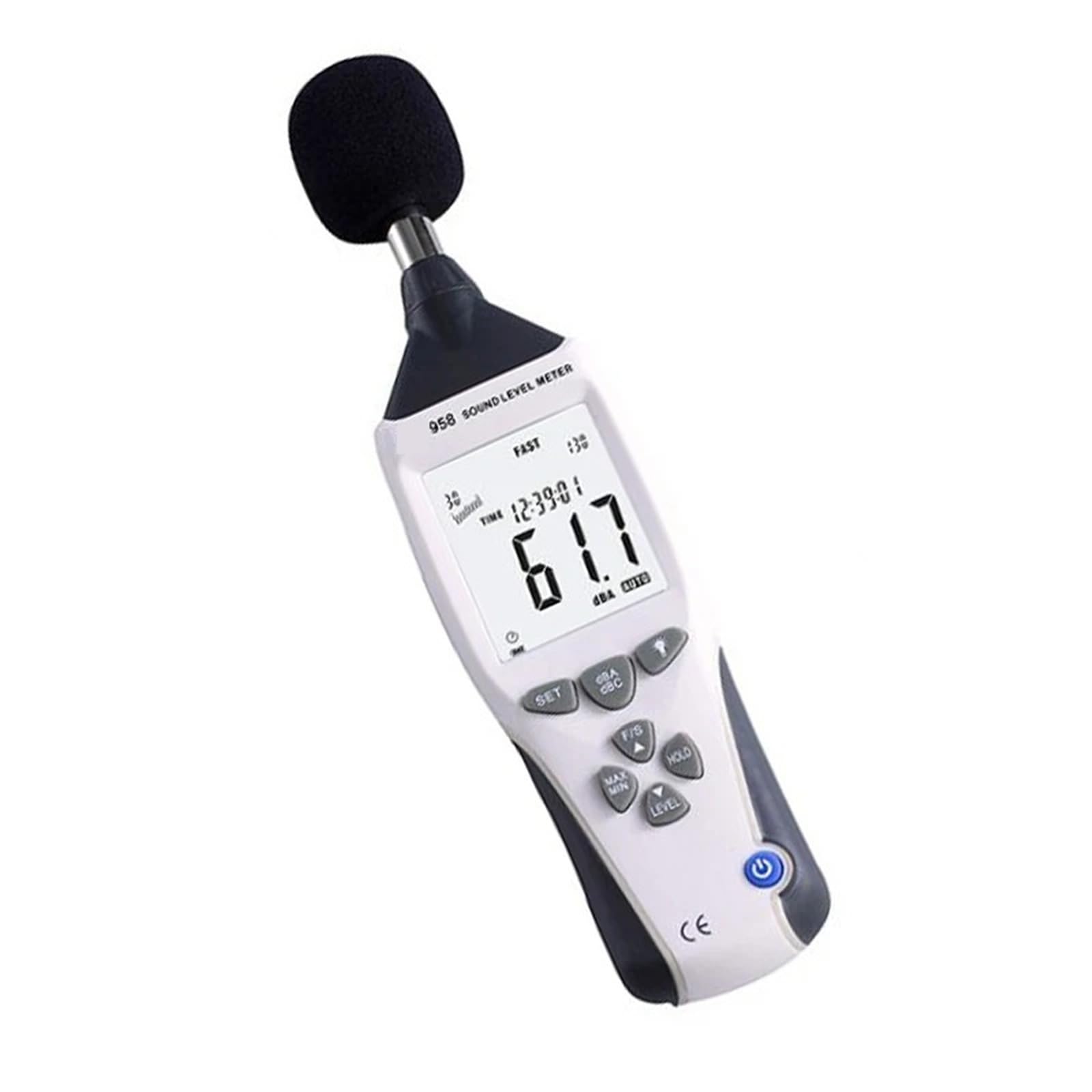 Edede One Color Decibel Meter, Digital Sound Level Meter Noise Tester Decibel Logger Measurement Audio Detector Volume Monitor 30-130Db Handheld