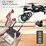 T26 Drone avec caméra pour adultes - RC Drones pour enfants avec 1080P HD Vidéo en direct, FPV Drone avec 24mins Capteur de vol/d'altitude/mode sans tête/gravité pour les débutants