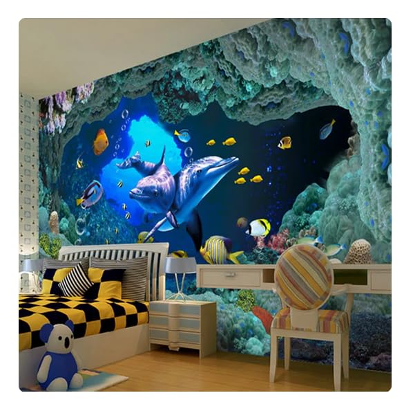 Peinture murale décoration de la maison haut de gamme sous-marine 3D