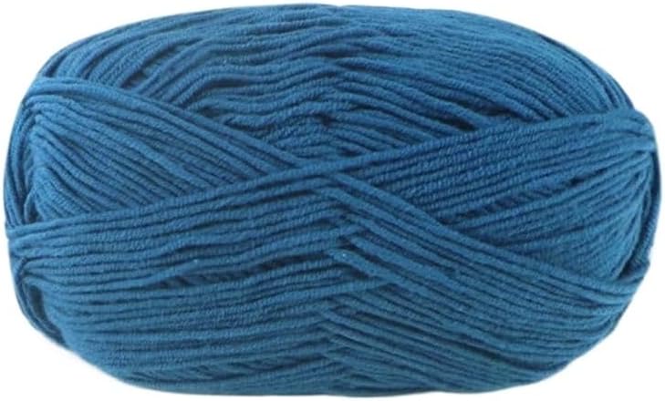 5 Rolls 50g 4-Ply Cotton Yarn for Crocheting Hand Knitting Blend(46)