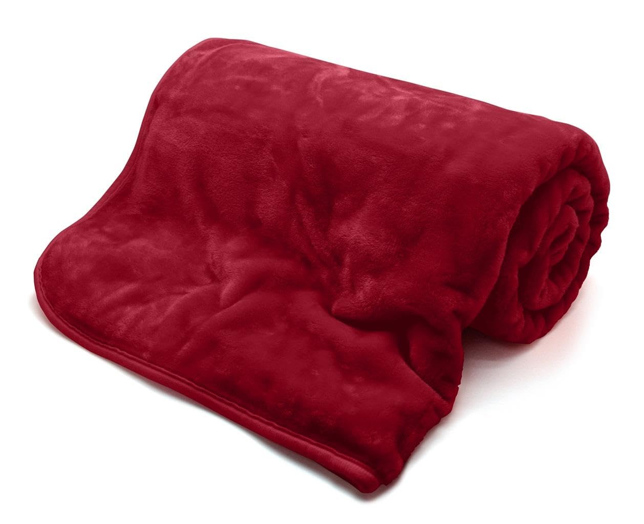 Kampala Hill Red Mink Blanket/Throw 200 X 240Cm