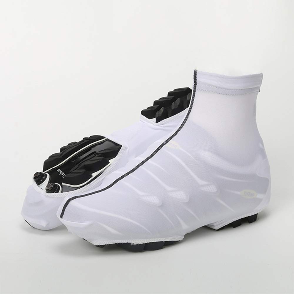 Urządzenia wyjściowe jednolity kolor buty rowerowe jazda na rowerze sporty na świeżym powietrzu osłona na buty przeciwpyłowa i przeciwporostowa odzież rowerowa odzież przeciwdeszczowa (kolor: Biały, rozmiar: M)