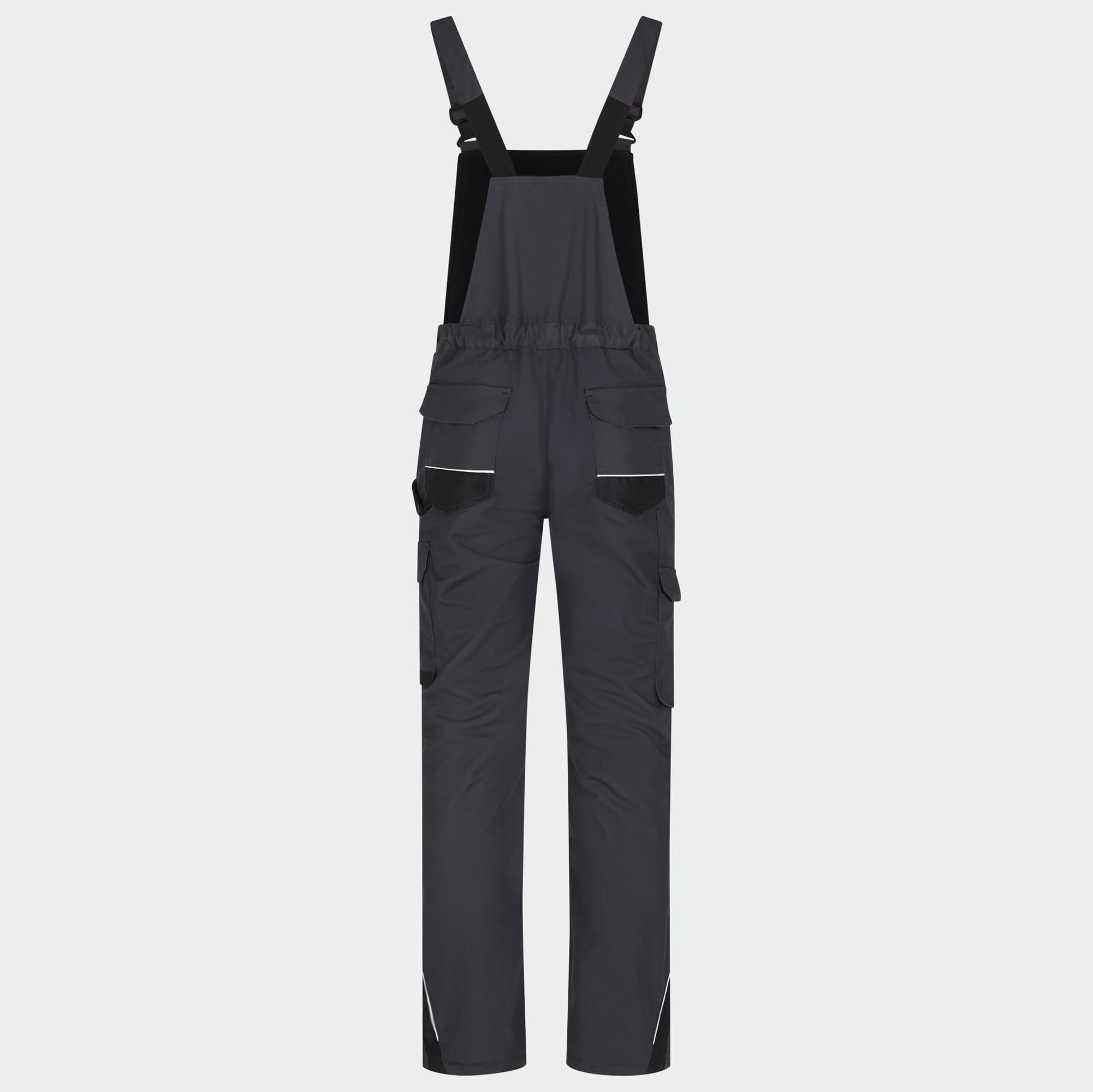 BWOLF Drift Ice - Peto de trabajo para hombre, invierno, con peto, impermeable, reflectante, con muchos bolsillos