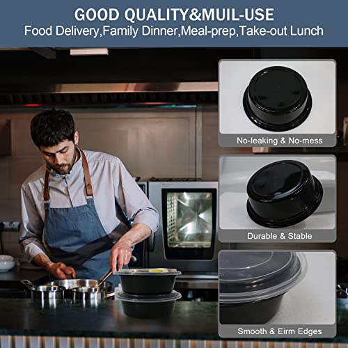 Dodheg 30 Pcs Meal Prep Bowls, Plastic Food Containers With Lids, Food Prep Containers, For Bento Salad Etc, 17 Ounce. #TOP4