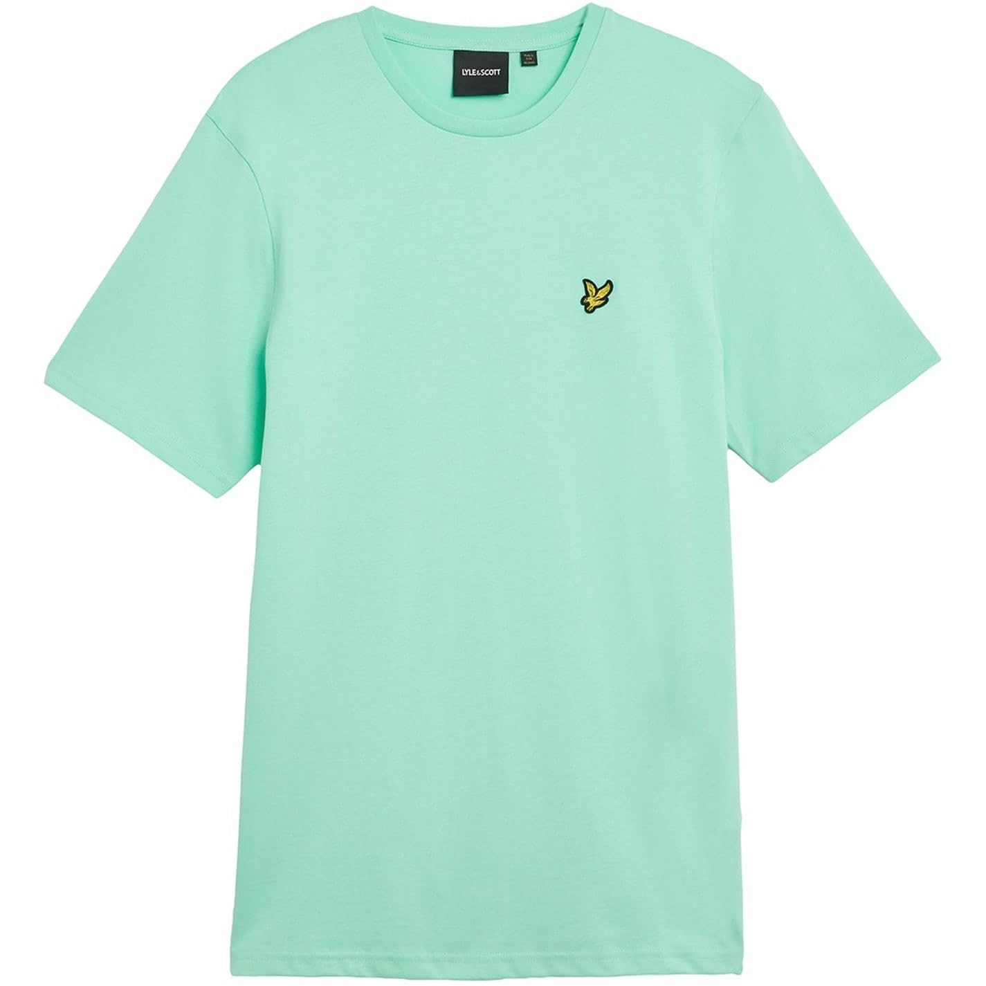 Lyle & Scott Mens Logo T-Shirt Short Sleeve Lifestyle Cotton Aqua Marine M
