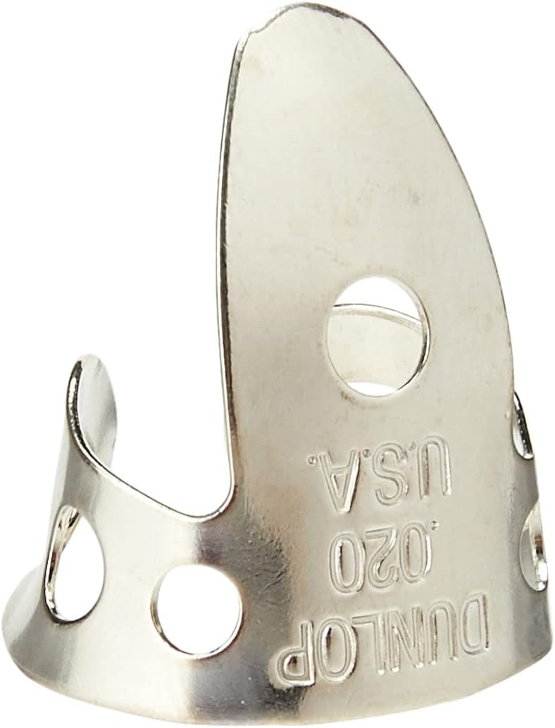 Jim Dunlop 34R.0225 Nickel Silver Fingerpicks, .0225", 50/Box