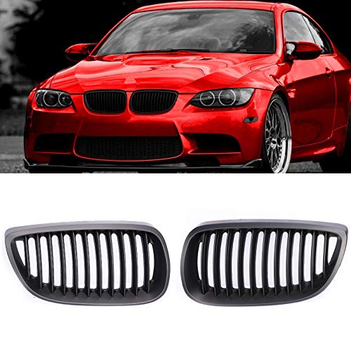 PENSUN Front Kidney Grille Grill Fit for 2007-2010 BMW 3-Series E92 E93 M3 328i 335i Coupe 2-Door, Matte Black