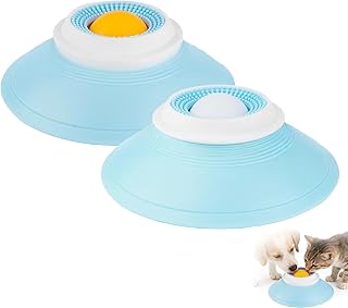 Lick Sphere Canine Anxiety Bowl,Anti-Slip Dog Lick Sphere for Cats and Dogs,Slows Down Eating,Cleanses The Tongue Coating,Dogs Licksphere,Splash-Proof,Easy to Clean,No Tipping or Spilling