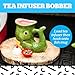 BigMouth Fish Mug with Tea Infuser Bobber, Novelty Fishing Gift for Men Dad Him Grandpa Fishermen, Durable Ceramic