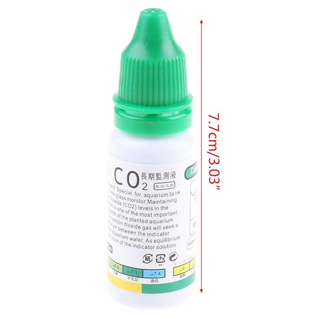 Foto 2 de 4 de SUCHUANGUANG Solución indicadora de CO2 para Acuario, Tanque de Peces, Prueba líquida, Plantas, Suministros