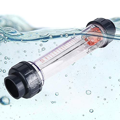 Débitmètre Liquide LZS-40, Plastique ABS, Haute Précision 4%, 0,6-6m³/H, Interface 50mm, Flotteur PTFE, 380x90x90mm