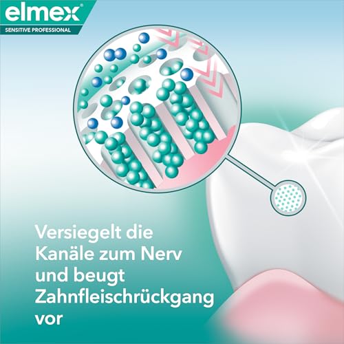 elmex Zahnpasta Sensitive Professional Repair & Prevent 75 ml – medizinische Zahnreinigung für sofortigen*, anhaltenden Schutz – beugt Zahnfleischrückgang & neuen Schmerzen vor – Bild 8