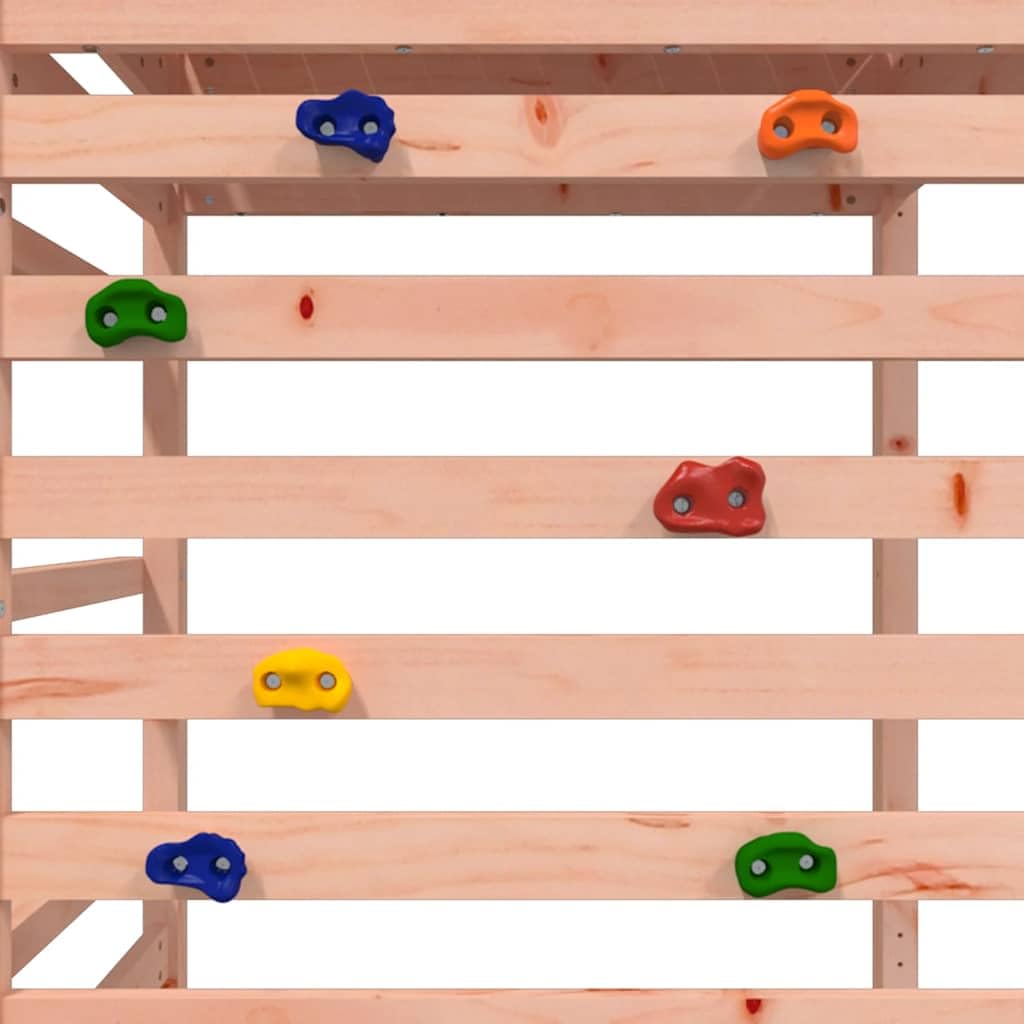 vidaXL Spielturm, Klettergerüst mit Kletterwand Rutsche Schaukel, Kinder Kletterturm mit Sandkasten, Spiel-Zubehör für Garten, Spielgeräte Spielplatz, Massivholz Douglasie