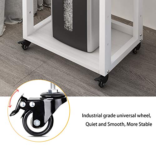 Image of Natwind 3-Tier Tall Printer Stand,Shredder Stand Computer Host Holder,White