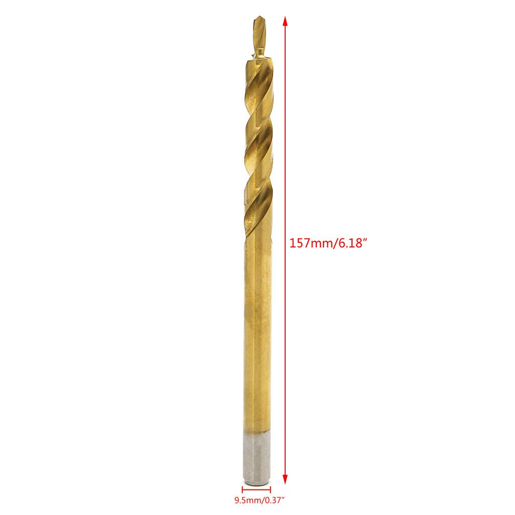 9.5mm Pocket Hole Replacement Twist Step Drill Bit For Manual Stop Collar