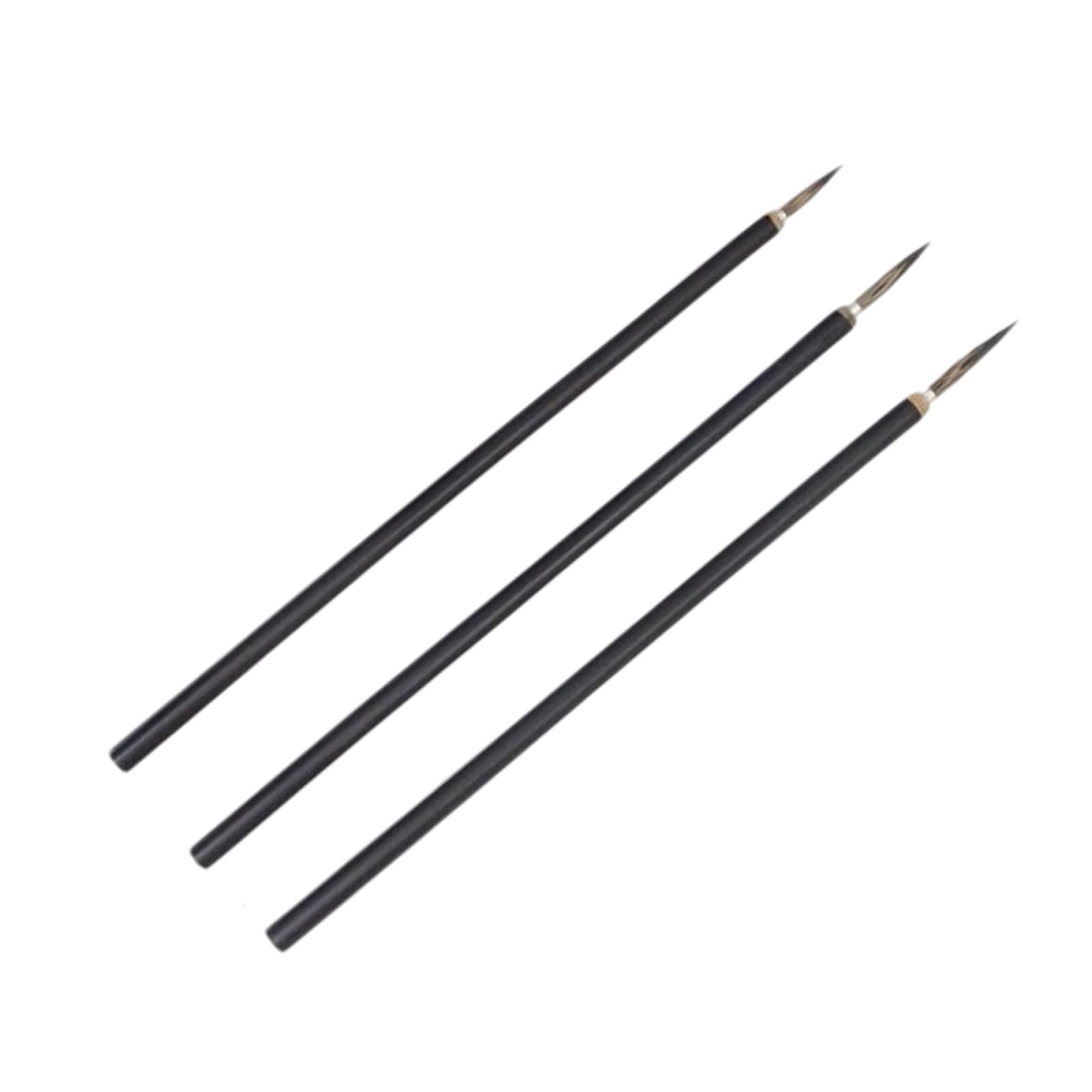 3Pcs Chinese Calligraphy Brush Wood Handle Sumi Writing Brushes for Landscape Painting Antithetical Couplet Writing Calligraphy Brushes Set