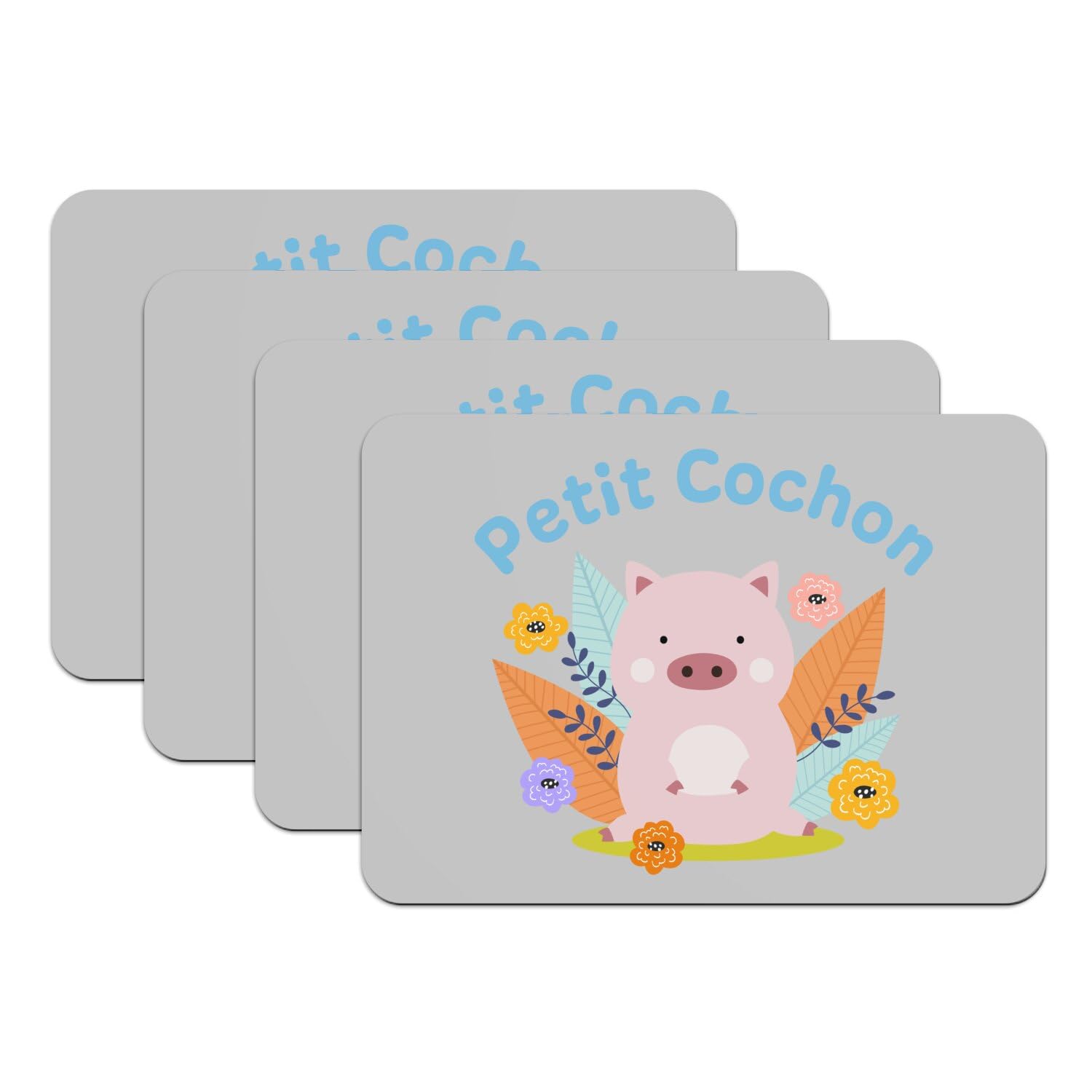 Set de table cochon mignon pour des repas de famille joyeux et propres