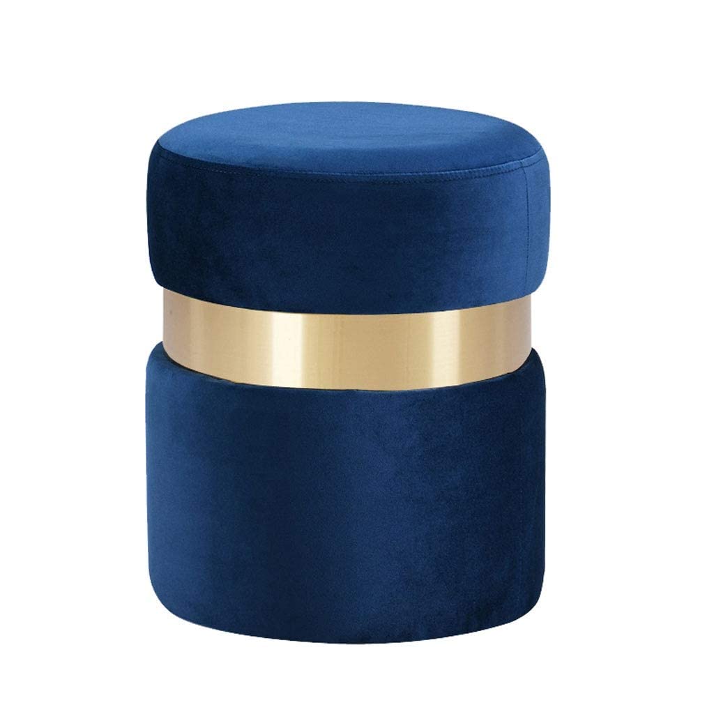 Tabouret de chambre moderne et pouf repose-pieds pour coiffeuse chic