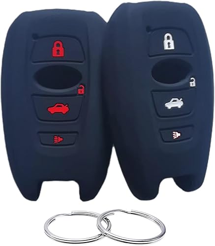 Funda de goma de silicona para llavero compatible con Subaru Ascent BRZ Crosstrek Forester Impreza Legacy Outback WRX WRX STI XV Crosstrek YQ14AHC