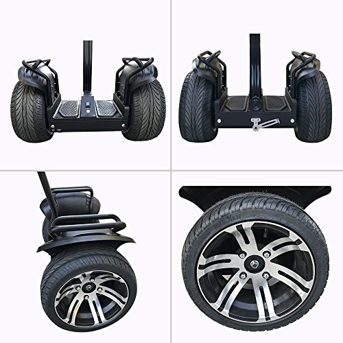 Smart Self Balance Scooter Personal Transporter 19 inch Super Street Tires (SS Black)