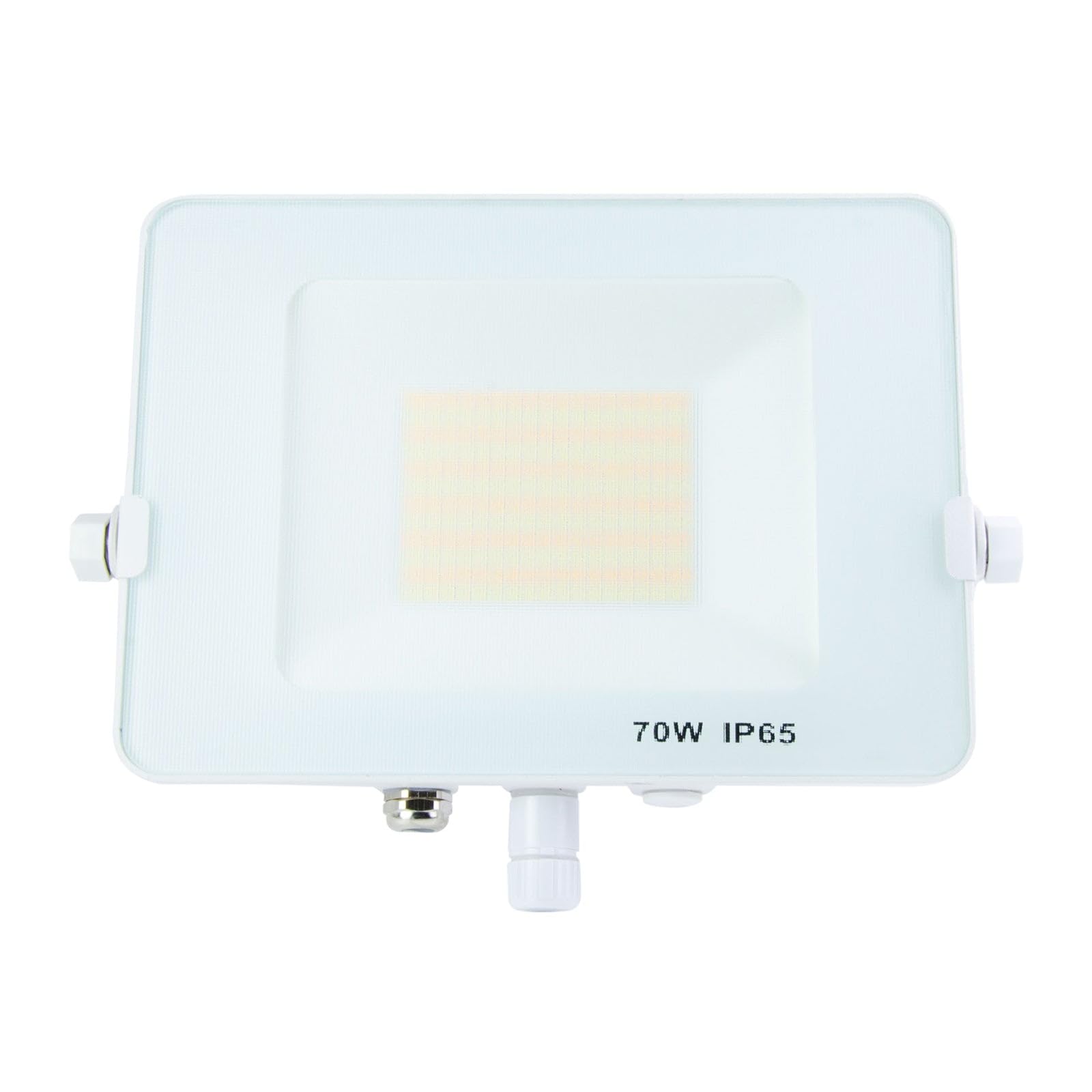 G.W.S® Infinity 70W 6300-7000Lms, White Casing Outdoor IP65 Waterproof LED Floodlight, Energy Saving Security Light, Tri-Colour (3000K/4000K/6000K)