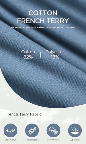 Image of ODODOS Women's Sweat Shorts with Pockets Cotton French Terry Drawstring Summer Workout Casual Lounge Shorts
