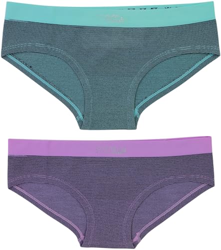 ToBeInStyle Girls' Junior Teen Pack of 6 Comfortable Seamless Stretch Boyshorts Underwear2