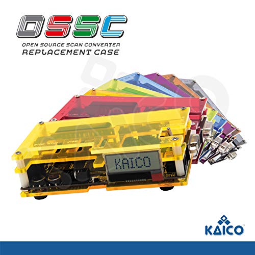 OSSC Open Source Scan Converter Replacement Coloured Case for Retro Gaming by Kaico (Fluorescent Green)