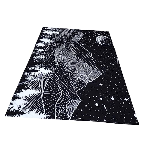 Tapiz de pared moderno con estampado digital de paisaje alpino para sala de estar