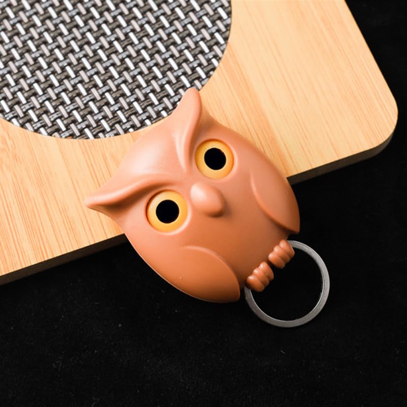 1PCS Gufo aprirà i suoi occhi Magnetico portachiavi magnetico montato a parete Può contenere il gancio portachiavi per appendere la chiave 3 colori a scelta, bianco, Stati Uniti