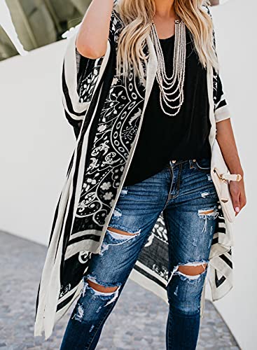 Vestido de playa tipo kimono largo de gasa para tus tardes de piscina S-kini 4