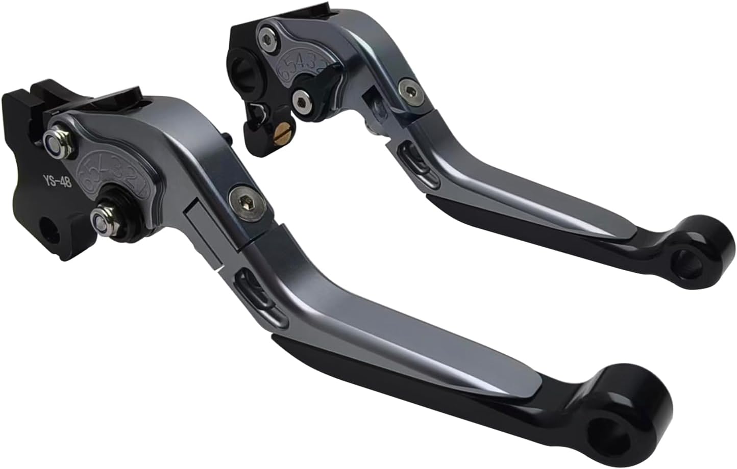 Brake Clutch Lever Set Replacement for Ducati 821 Monster/Dark/Stripe 2018-2022 797 Monster Scrambler 62, Aluminum Adjustable Motorcycle Brake Handle(Titanium)