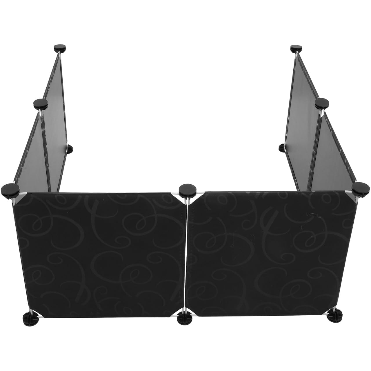 Angoily Couverture Litière Chat Protection Anti-Éclaboussure pour Bac À Litière Bouclier Pipi Enclos De 6 Pièces avec 14 Boucles pour Protéger Les Murs D’Angle