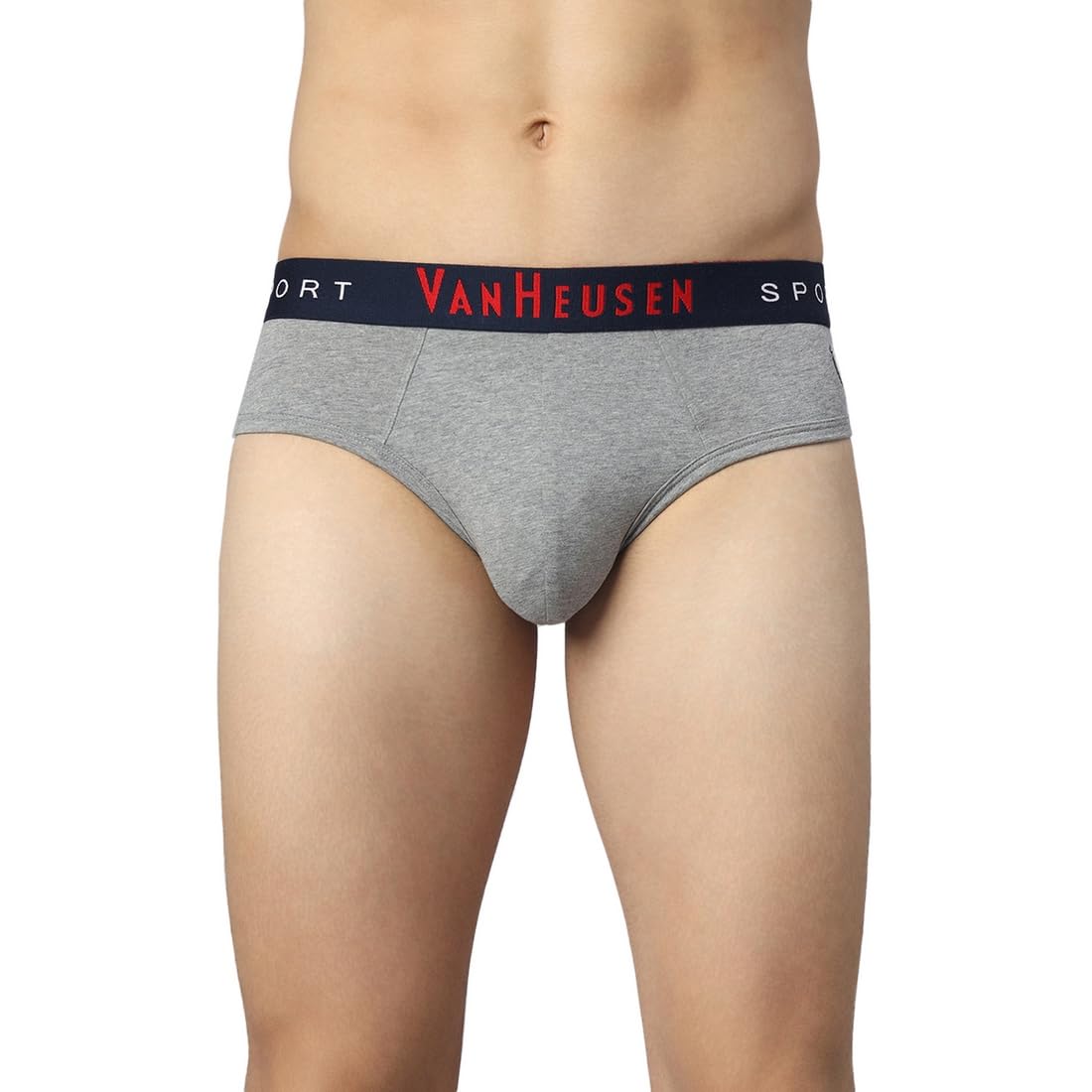 Cotton Men Sport Plush Back Elasticized Waistband Briefs - Ultra Soft, Solid-image-12
