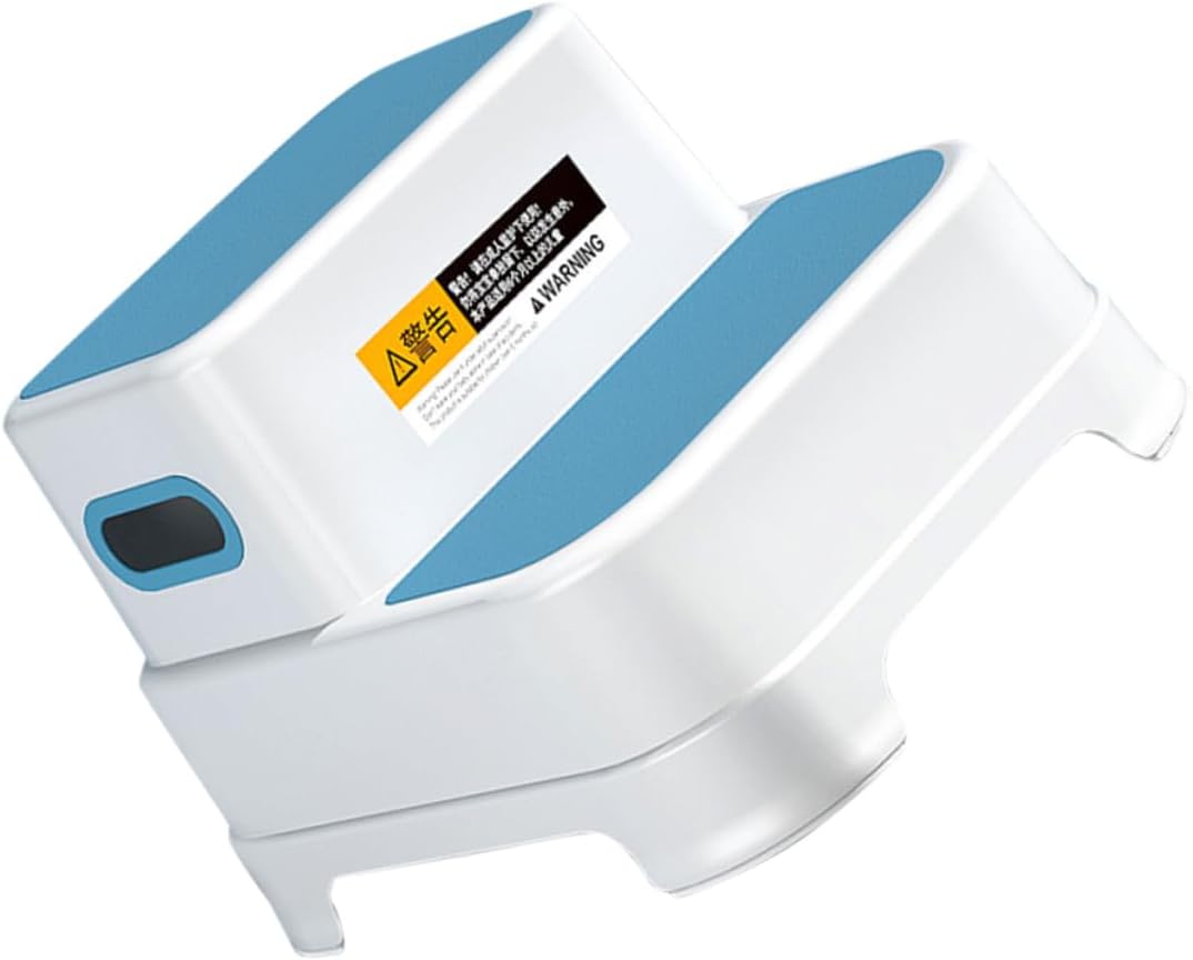 Didiseaon Boy Girl's Bathroom Step Stool Non-Slip Foot Stool for Potty Training for Boy Girl for Sink and Toilet Use Durable Peacock Blue Design