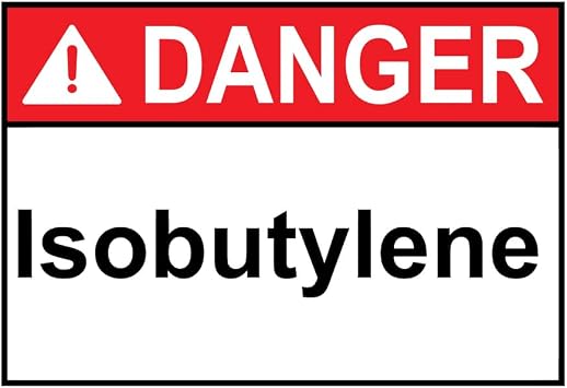 ANSI DANGER Isobutylene Sign Chemical Safety Warning Metal Tin Sign 8x12 Inches