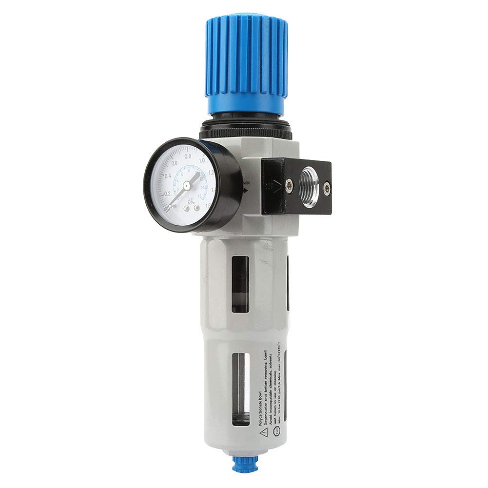 Jectse Régulateur de filtre de compresseur d'air, réducteur de pression, filtre à eau pour piège à humidité de lubrificateur miniature, pour compresseurs d'air, outils pneumatiques, installation D