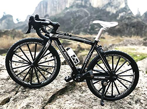 Kiwochy Fahrrad Modell Deko Fahrrad Miniatur 1:8 (7.87 * 5.12 Zoll) Collection Deko Druckguss Spielzeug Mini Bend Modell Rennrad Mountainbike