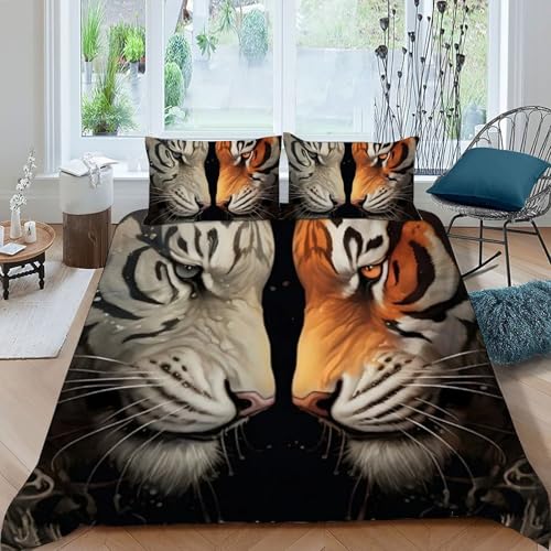 Housse de couette fermeture éclair 200x200 animaux lit enfant - 3