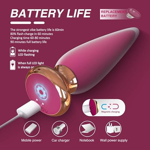 10 Velocidade Recarregável Remoto Anales Onda Beads Plug Masculino Dilator Butt Plug Masculino Dilat