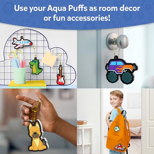 Image of Skillmatics Aqua Puffs - 3D Art Kit, Just Cool Things, Mess-Free Painting Craft for Kids, DIY Colour & Inflate Activity, Travel Toys & Creative Gifts for Boys & Girls Ages 4, 5, 6, 7, 8, 9, 10