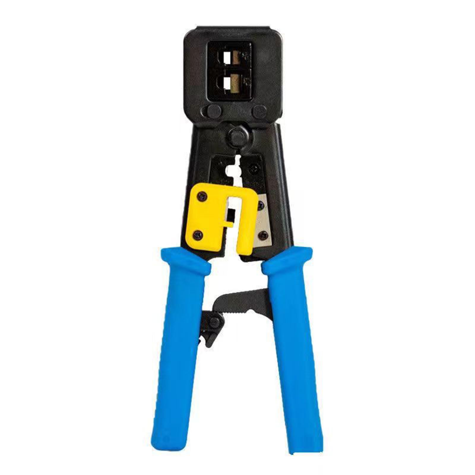 Ergonomic RJ45 Crimping Pliers Wire Stripper with Carbon Steel Construction for Smooth Operate Easy Cable Installation Tool