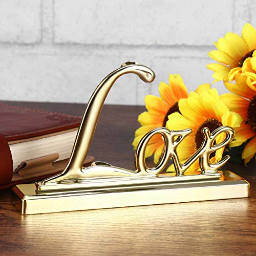 Nuolux Signing Pen With Metal Love Holder For Wedding Color Gold Total Length 17Cm #TOP7