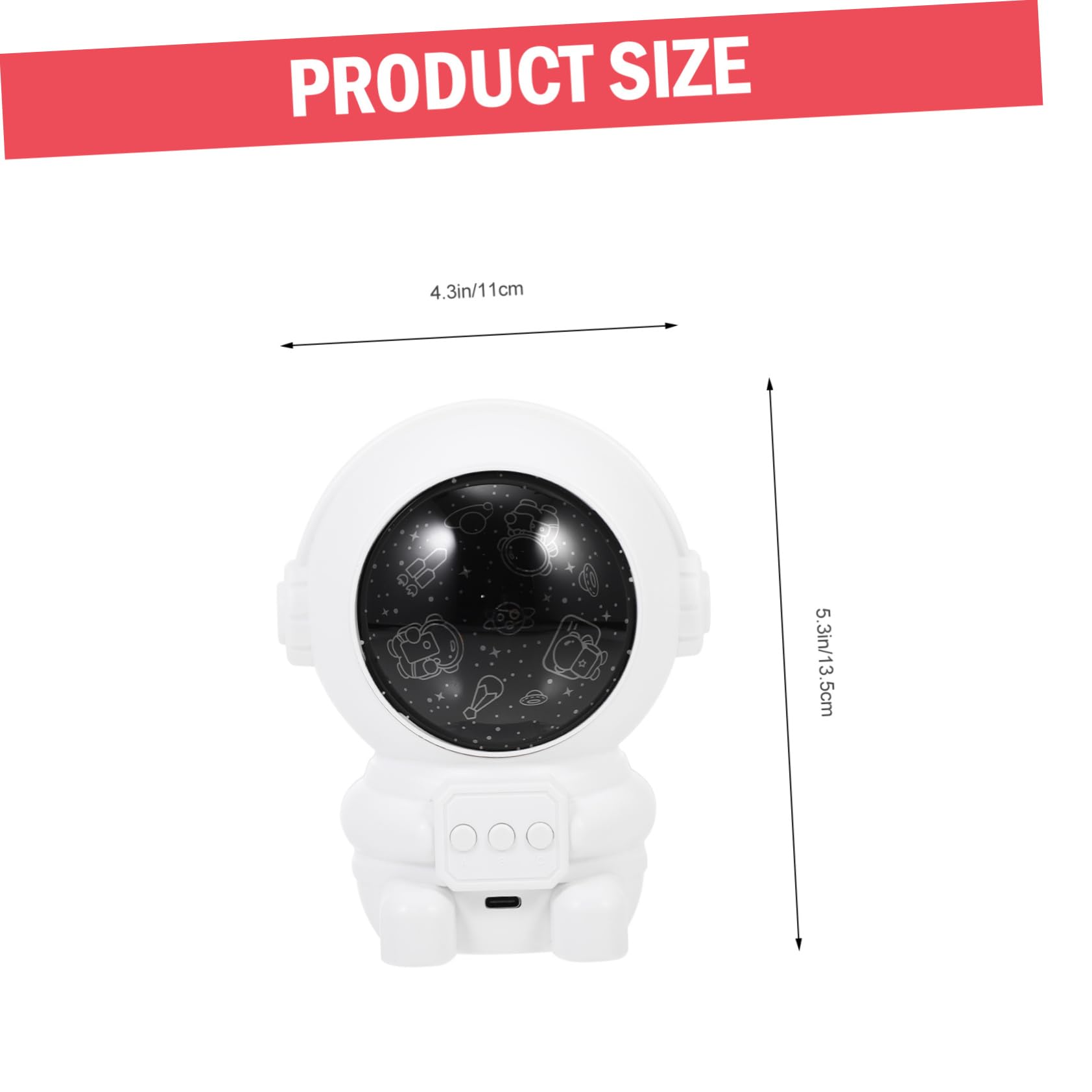 Amosfun Creative Astronaut Light Projector Desktop Night Lamp for Unique Home Decoration with Soft Lighting Effect for Bedrooms and Gatherings