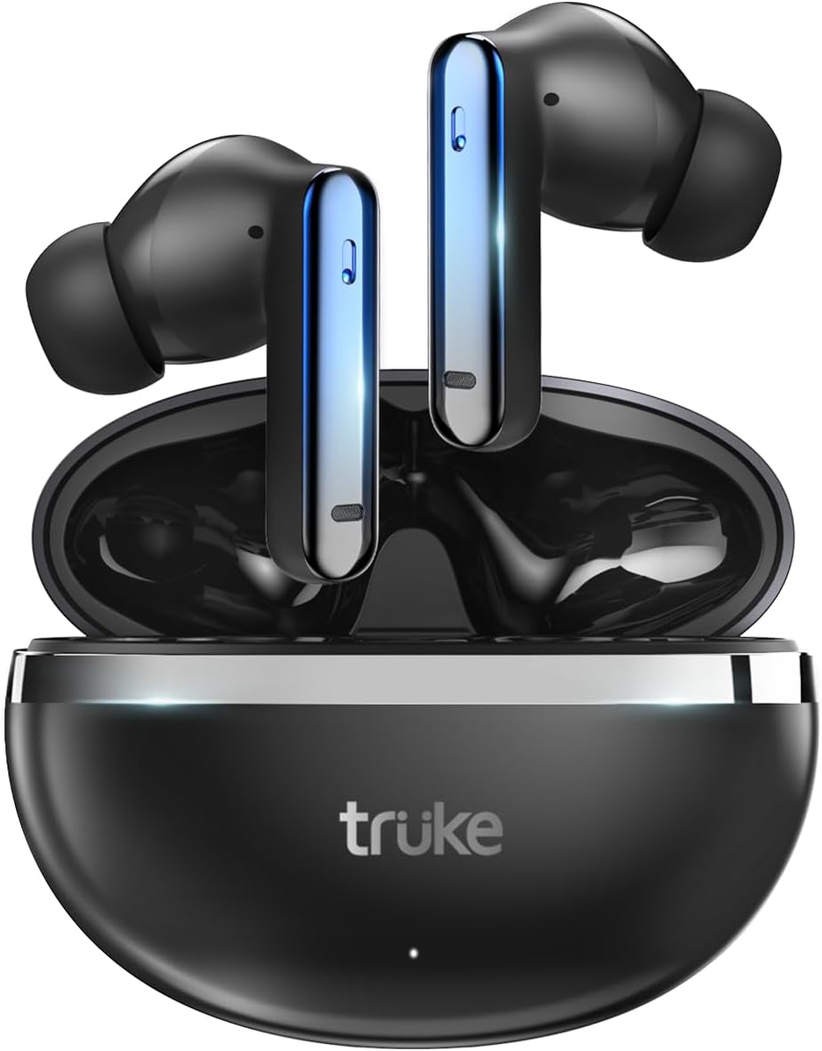 [Just Launched Buds Q1 Lite True Wireless Earbuds with 48H Playtime, Crystal-Clear Calls, Fast Charging, Elegant Royal Design, Bluetooth 5.4, Noise Cancellation, Gaming Mode, Brand Warranty