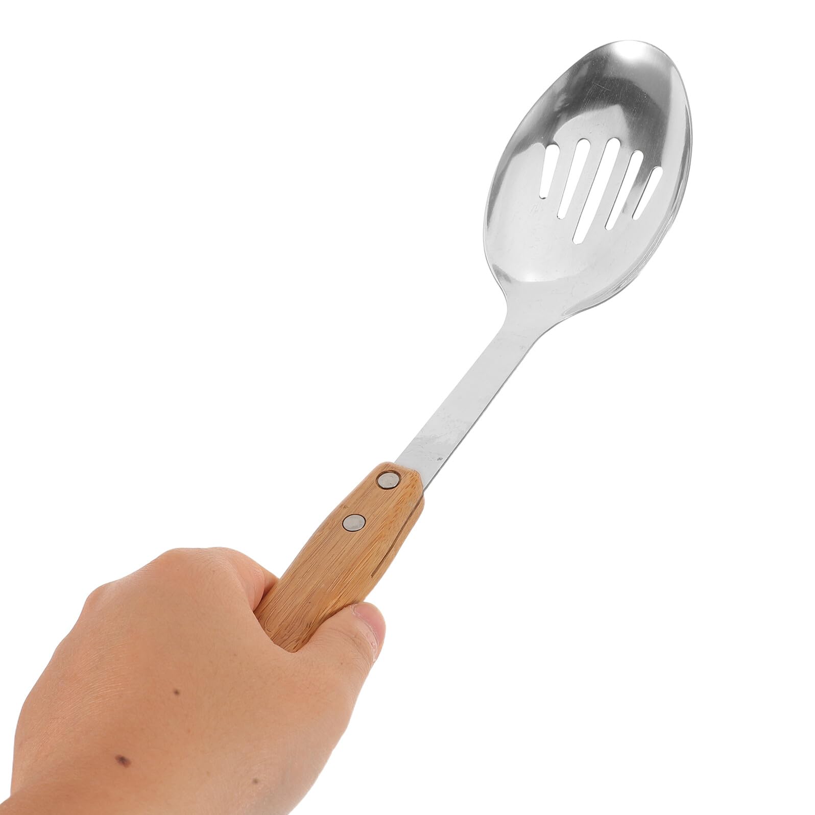 BESTYASH 5 Pezzi Utensili con in in Acciaio Resistenti al Calore Mestoli Lunghi e Insalata per Pentole Antiaderenti e Uso o