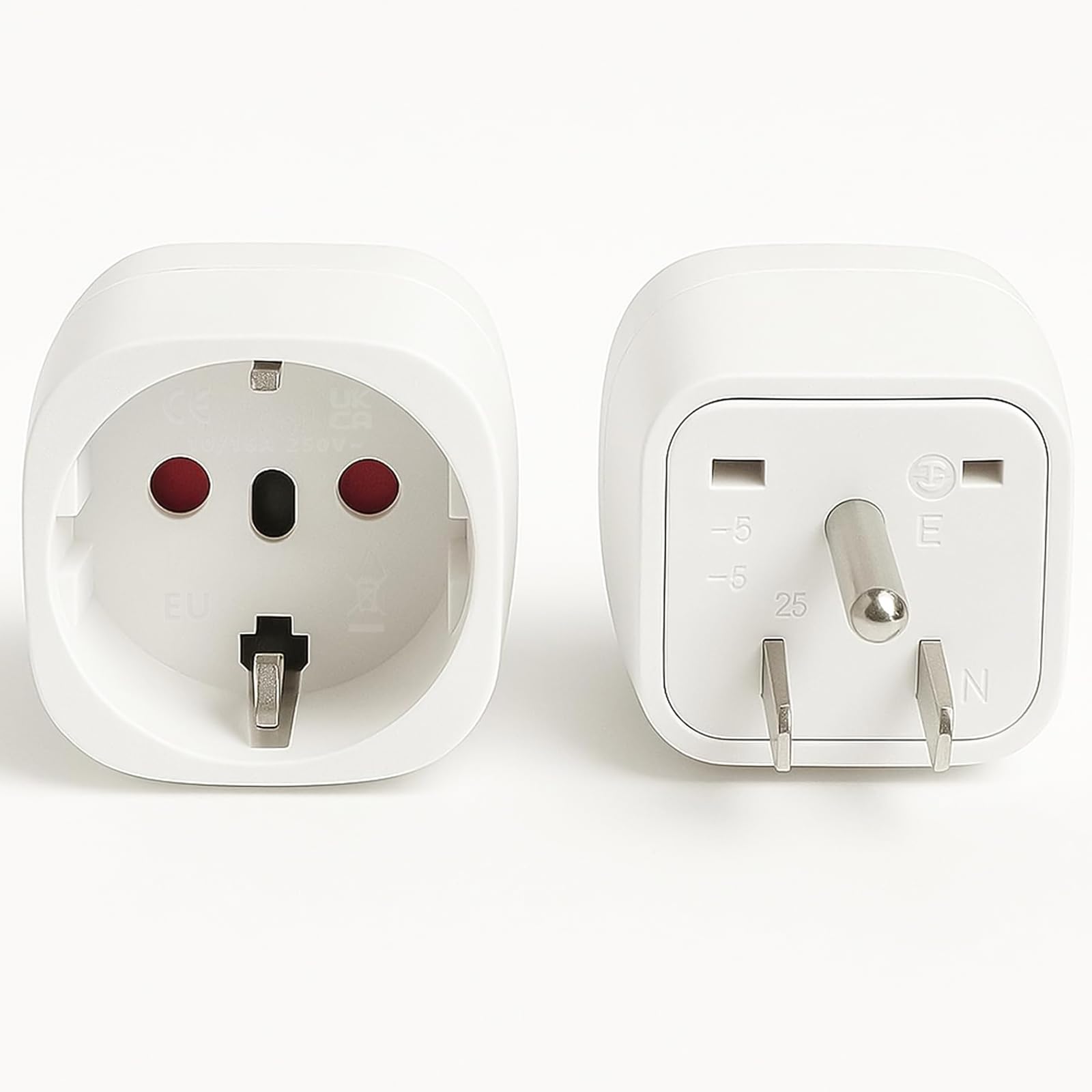 Adaptateur Fiche de voyage Type H vers l'Europe européenne Prise Adaptateur Fiche de voyage Type H vers l'Europe européenne Prise