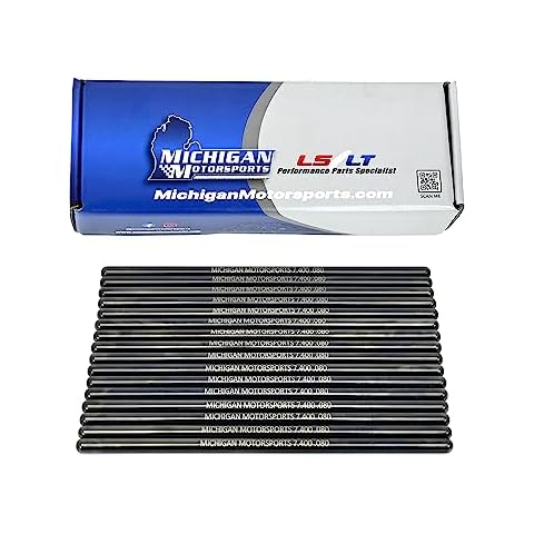 Michigan Motorsports 7.400" Chromoly LS Pushrods 5/16" Diameter 4.8 5.3 6.0 LS1 LS2 LS3 LS6 Cover